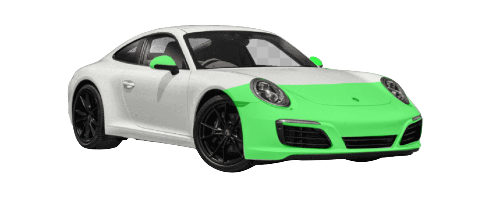 Partial front PPF coverage